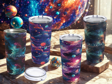Personalized Space Galaxy Personalized Tumblers | Unique Tumblers for Space Lovers