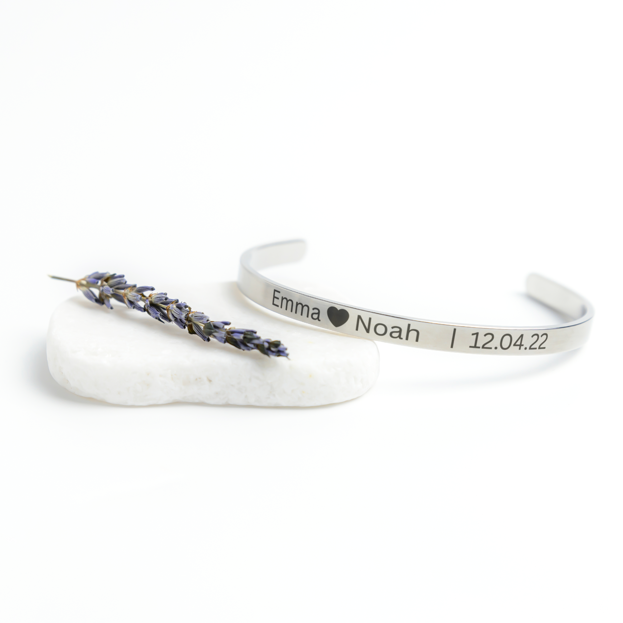 Personalized Stainless Steel Cuff Bracelet – Free Engraving – Custom Date/Name – Unisex Gift
