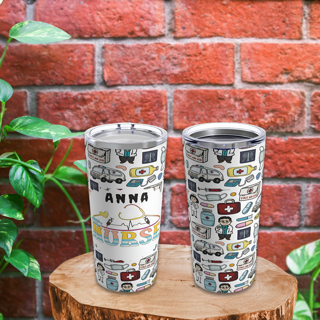 "Customizable nurse tumbler with a professional yet thoughtful design, making it a perfect gift for any nurse. Show your appreciation for their hard work and compassion. #NurseTumbler #ThankYouNurse #NurseAppreciationDay #NursesRock #HealthcareProfessionals"

