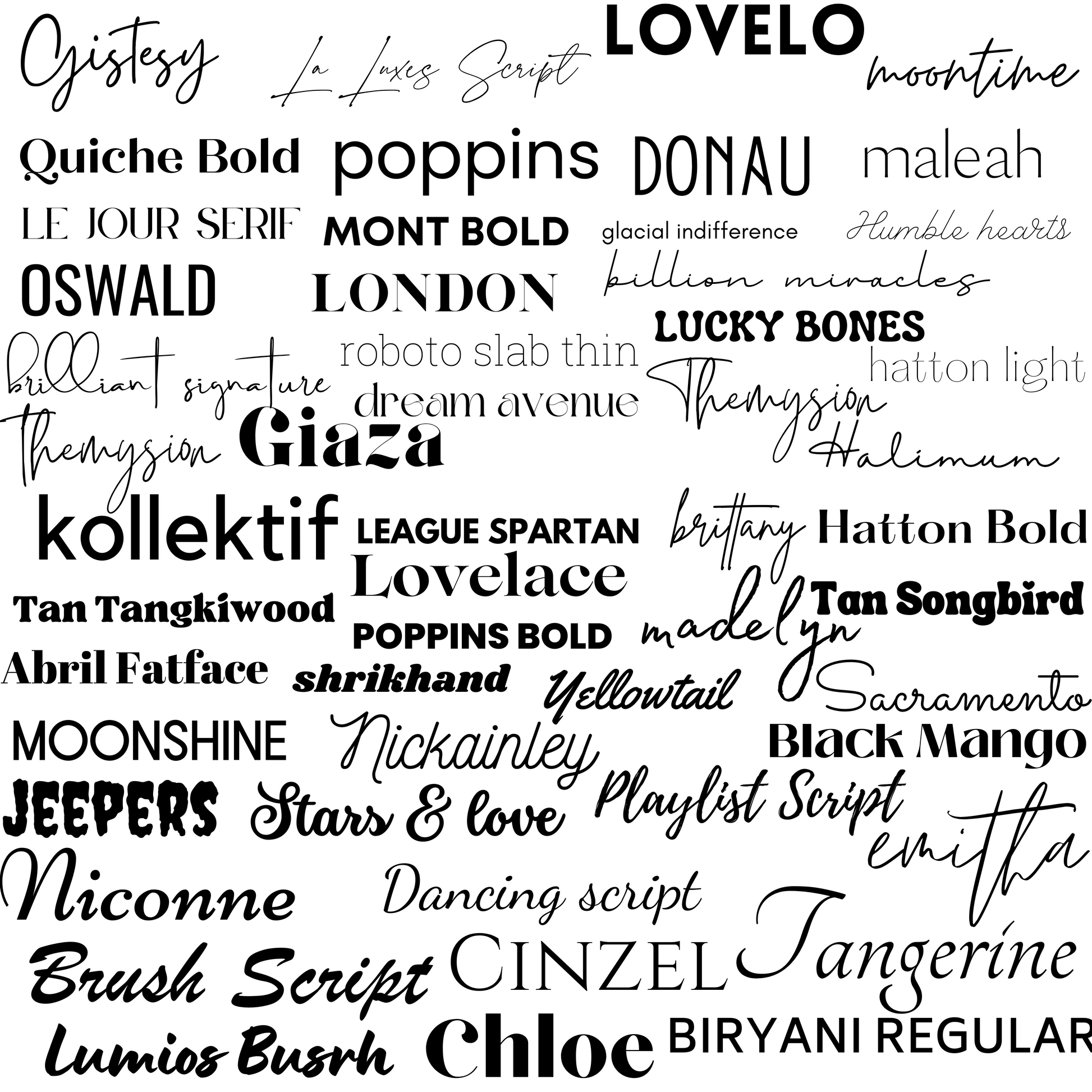 font style for personalized tumbler 20oz 