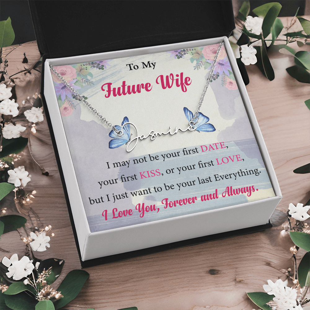 Signature Style Personalized Name Necklace for Future Wife – A Heartfelt Gift