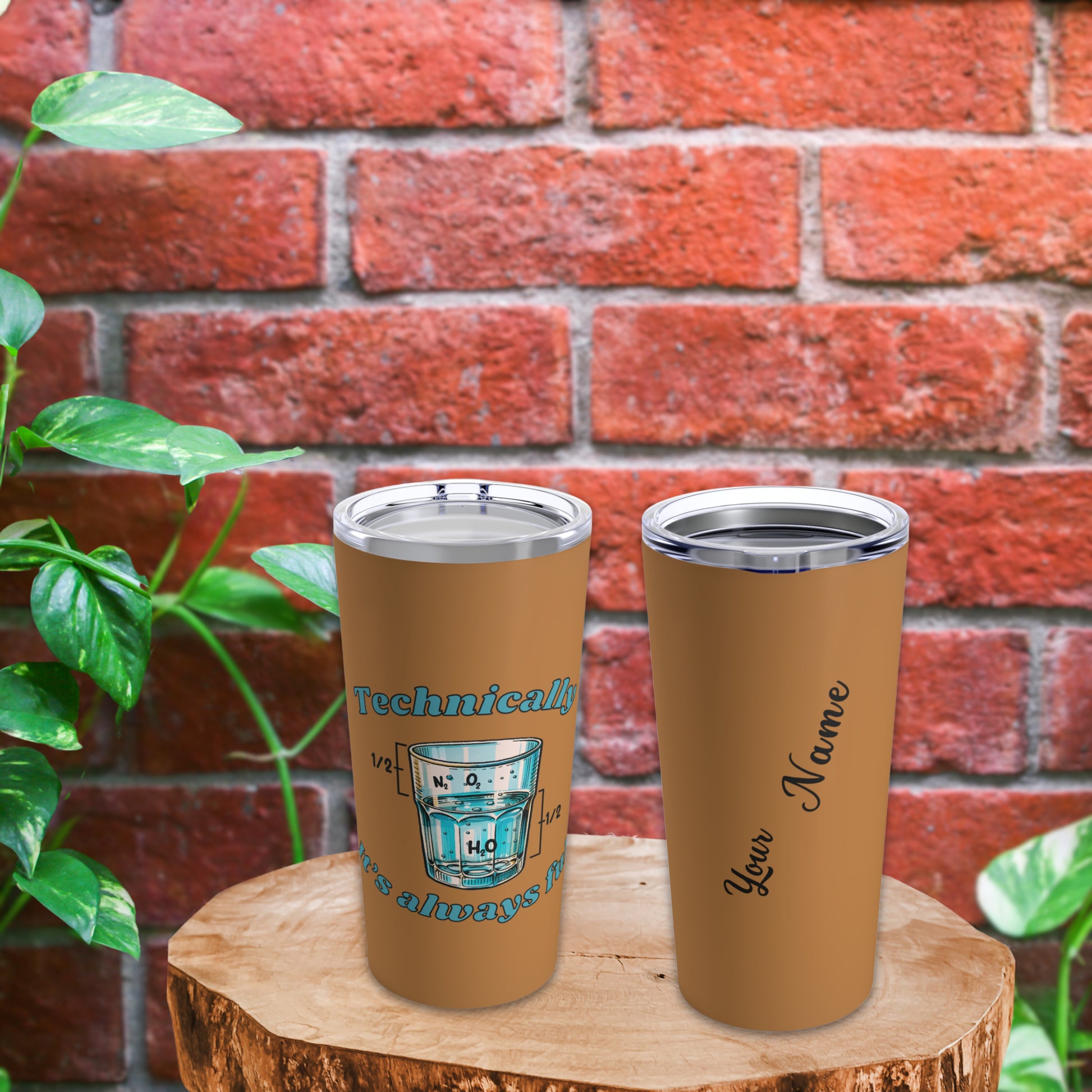 "Personalized chemistry teacher tumbler with a sleek design, perfect for educators who inspire students in the world of science. A thoughtful gift for any chemistry teacher."

